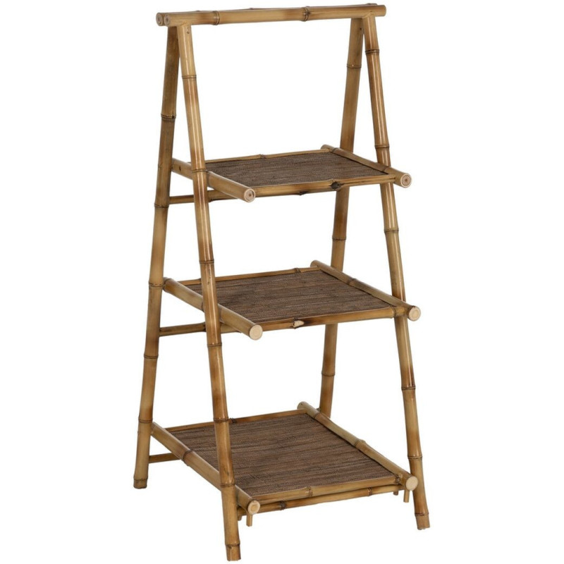 Étagère vintage Escalier 3 niveaux en Bambou Naturel Bambu - 1