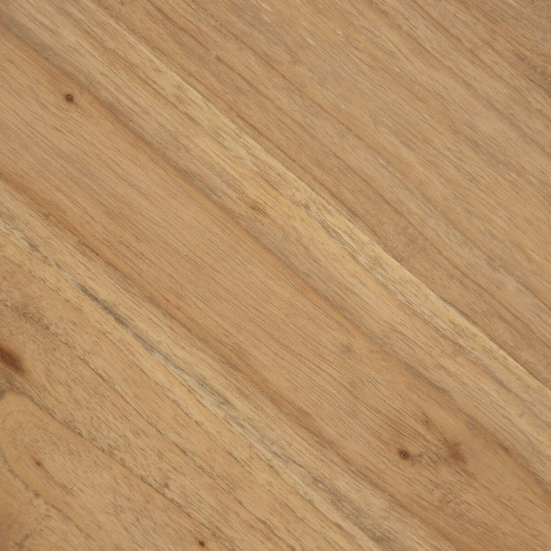 Table d'appoint moderne Ronde 1 étagère en Bois de mindi Naturel Bejar - 4