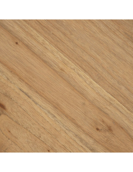 Table d'appoint moderne Ronde 1 étagère en Bois de mindi Naturel Bejar - 4