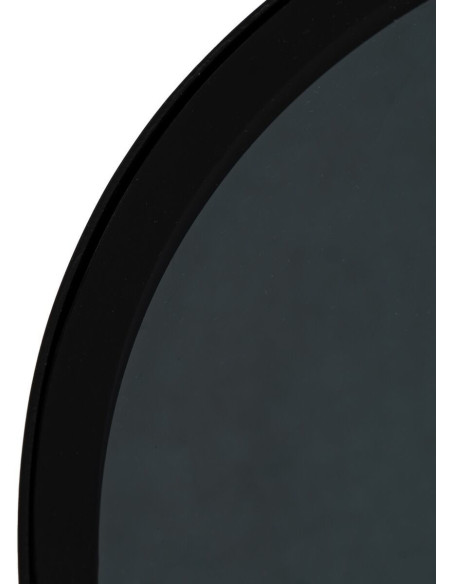 Table d'appoint gigogne moderne chic Ronde en Métal Noir Verre Transparent Telde (Lot de 2) - 5