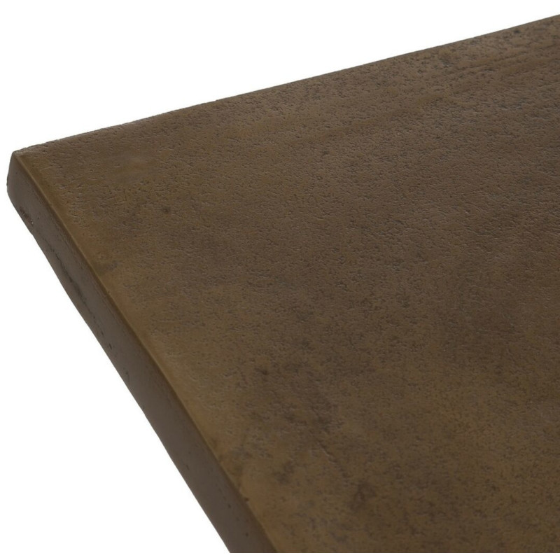 Table à manger Bistrot moderne Carrée 2 personnes en Métal Doré Noir Ain - 3