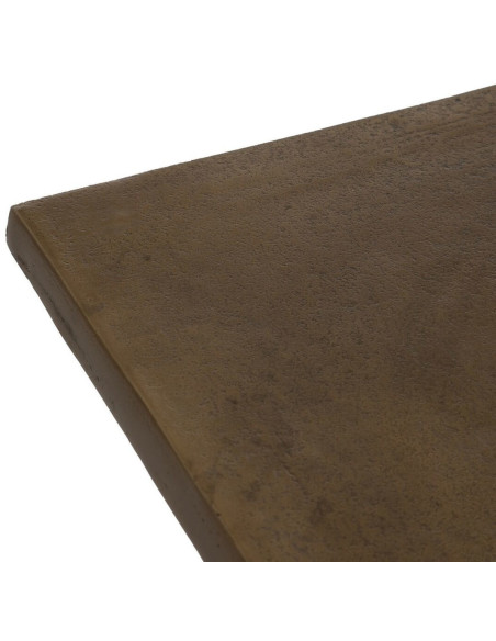 Table à manger Bistrot moderne Carrée 2 personnes en Métal Doré Noir Ain - 3