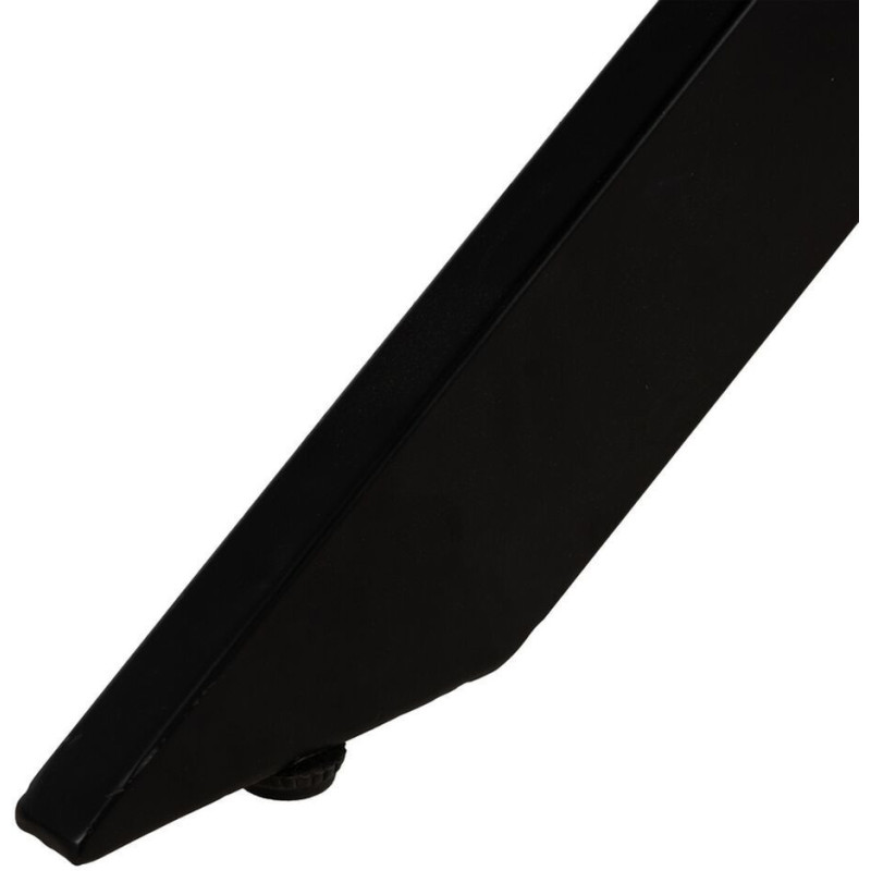 Table à manger moderne Originale 8 personnes en Bois MDF Naturel Métal Noir Potes - 7