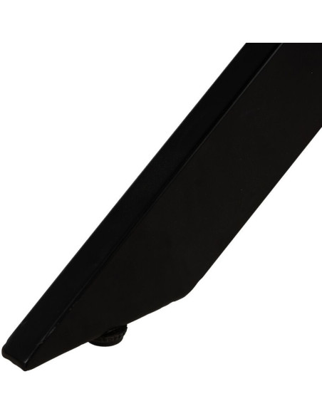 Table à manger moderne Originale 8 personnes en Bois MDF Naturel Métal Noir Potes - 7