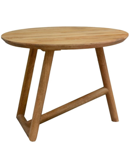 Table basse moderne Ronde en Bois de manguier Naturel Altea - 1