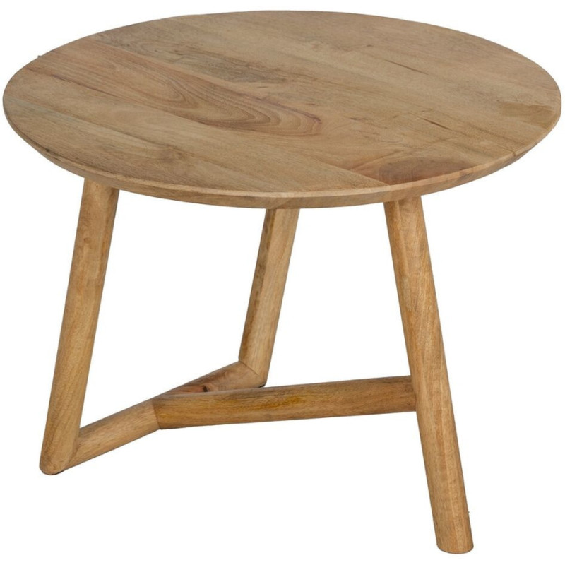 Table basse moderne Ronde en Bois de manguier Naturel Altea - 3