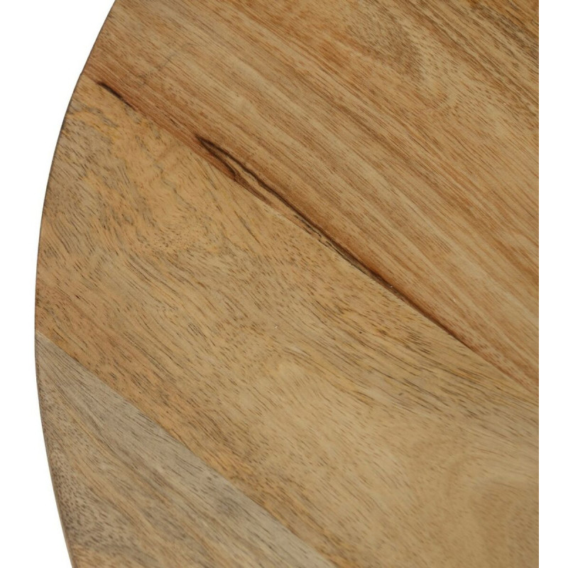 Table basse moderne Ronde en Bois de manguier Naturel Altea - 4