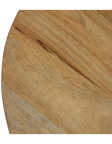 Table basse moderne Ronde en Bois de manguier Naturel Altea - 4