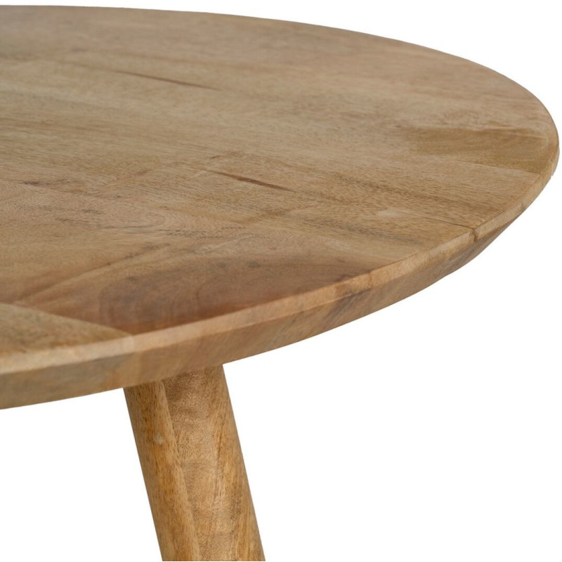 Table basse moderne Ronde en Bois de manguier Naturel Altea - 6