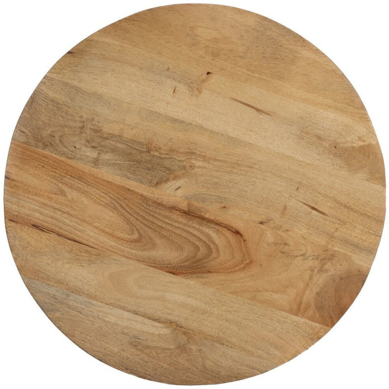 Table basse moderne Ronde en Bois de manguier Naturel Altea - 8