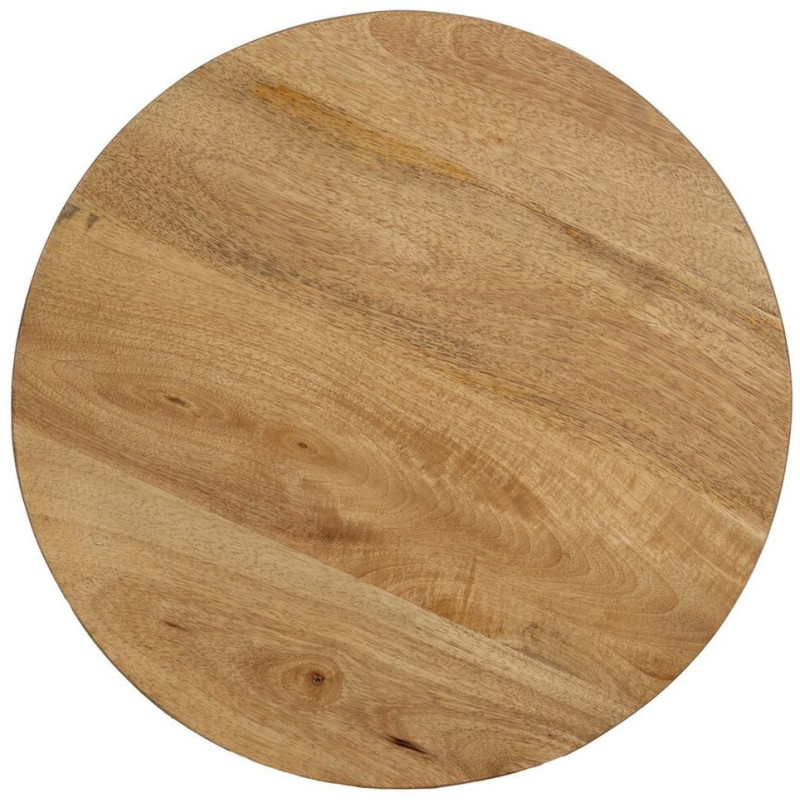Table d'appoint moderne Ronde en Bois de manguier Naturel Altea - 8