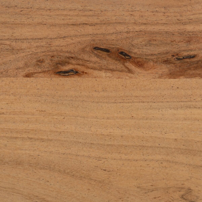 Grande Table basse moderne Ovale 1 étagère en Bois d'acacia Naturel Creel - 7