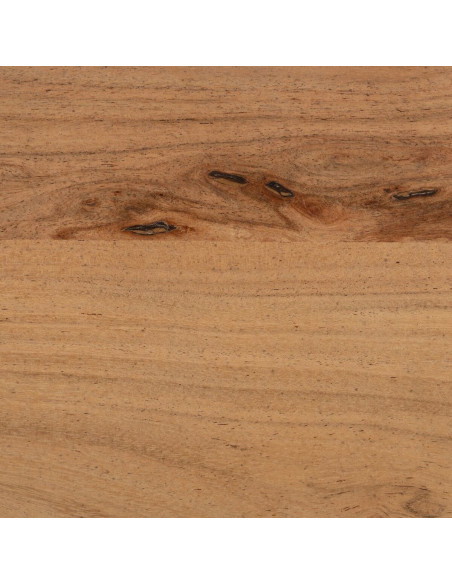 Grande Table basse moderne Ovale 1 étagère en Bois d'acacia Naturel Creel - 7