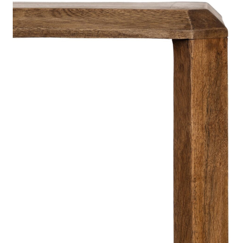 Grande Étagère basse moderne 3 niveaux en Bois de manguier Marron Kuraya - 6