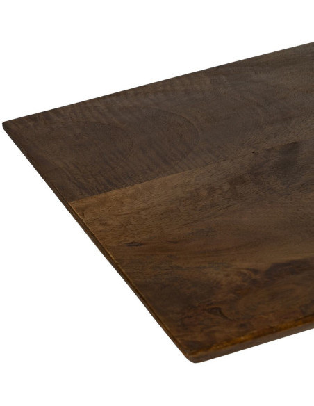 Console moderne Rectangulaire en Bois de manguier Miel Métal Noir Lorca - 3