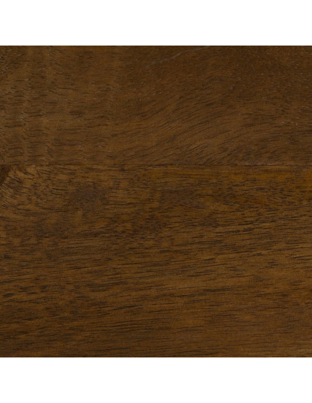 Console moderne Rectangulaire en Bois de manguier Miel Métal Noir Lorca - 4