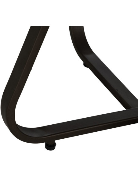 Table d'appoint originale Boules Ronde 52 cm en Bois de sapin Naturel Métal Noir Sabinan - 8