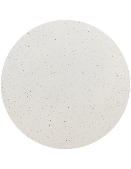 Table basse moderne Ronde en Fibre de magnésium Blanc Effet terrazzo Carino - 6