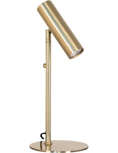 Lampe à poser moderne design Hauteur 47 cm Métal Doré Effet laiton Paris - 1