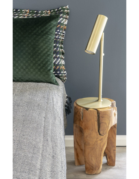 Lampe à poser moderne design Hauteur 47 cm Métal Doré Effet laiton Paris - 2