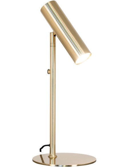 Lampe à poser moderne design Hauteur 47 cm Métal Doré Effet laiton Paris - 4