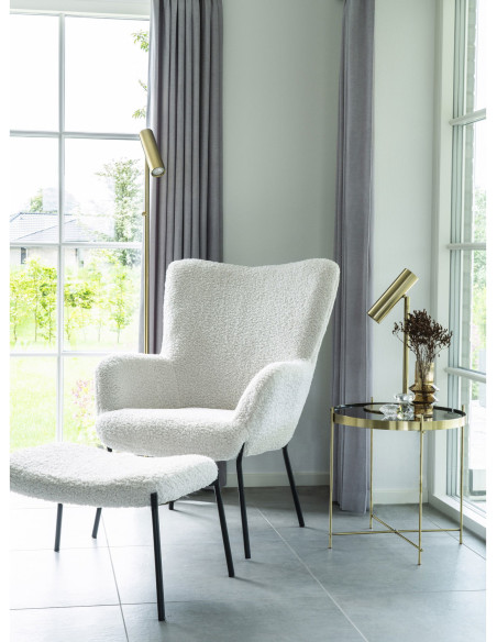 Lampe à poser moderne design Hauteur 47 cm Métal Doré Effet laiton Paris - 7