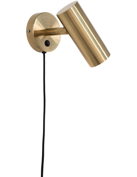 Applique murale moderne design Métal Doré Effet laiton Paris - 1