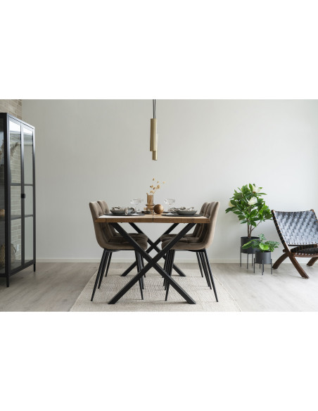 Suspension moderne design Métal Doré Effet laiton Paris - 5