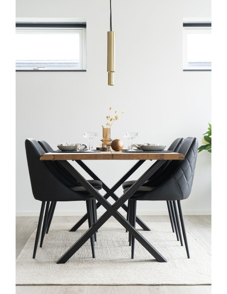 Suspension moderne design Métal Doré Effet laiton Paris - 6