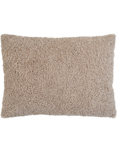 Grand Coussin bouclette Rectangulaire 60x45 Tissu Gris clair Bouclé Tavira - 1