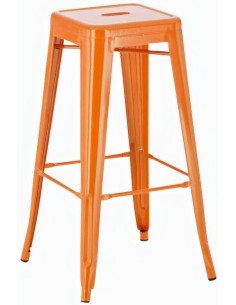 Tabouret de bar Sasha en Métal Orange - 1