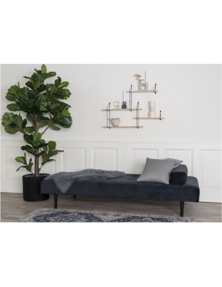 Grand Arbre artificiel réaliste Feuilles de violon Hauteur 190 cm Plastique Vert Noir - 7