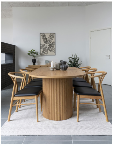 Cache pot moderne sur pied Rond Hauteur 23 cm Céramique Noir Tollose - 7