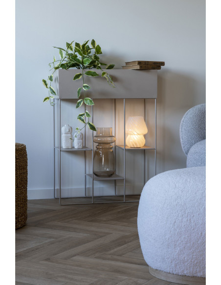 Jardinière d'intérieur moderne 3 étagères Métal Sable Rabo - 2