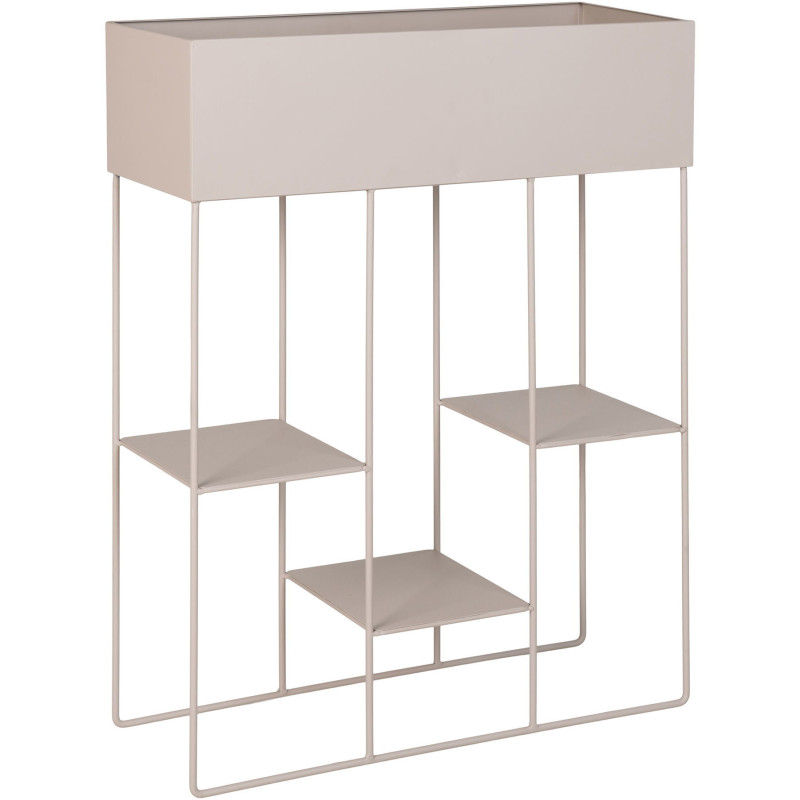 Jardinière d'intérieur moderne 3 étagères Métal Sable Rabo - 1
