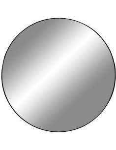 Miroir mural moderne Rond 40x40 Métal Noir Jersey - 1