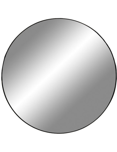 Miroir mural moderne Rond 40x40 Métal Noir Jersey - 1