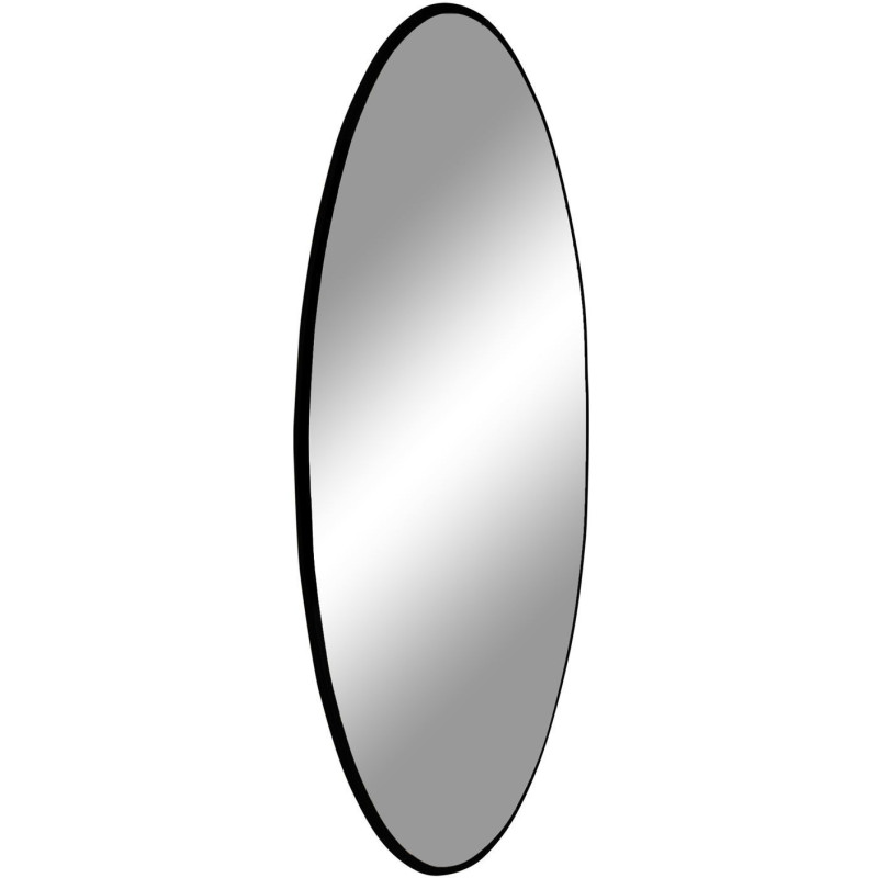 Miroir mural moderne Rond 60x60 Métal Noir Jersey - 3