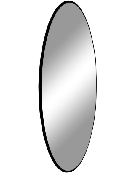 Miroir mural moderne Rond 60x60 Métal Noir Jersey - 3
