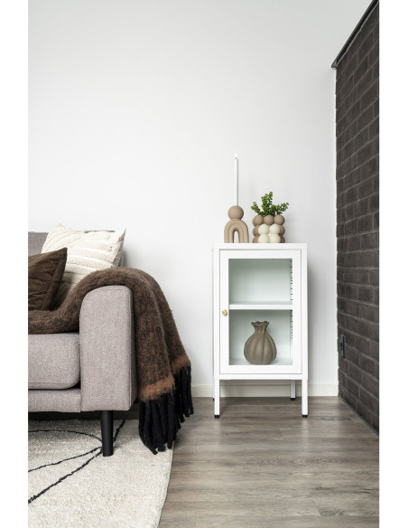 Cache pot moderne Boules Carré 13 cm Céramique Marron Nyborg - 2