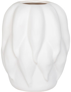 Vase moderne Rond hauteur 26 cm Céramique Beige Thisted - 1