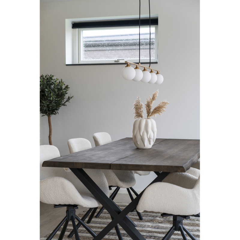 Vase moderne Rond hauteur 26 cm Céramique Beige Thisted - 3