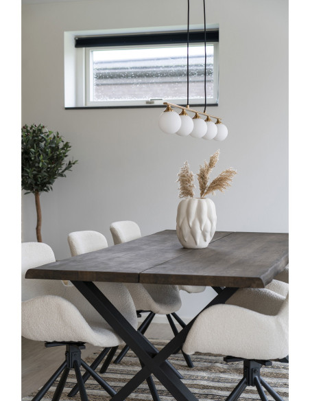 Vase moderne Rond hauteur 26 cm Céramique Beige Thisted - 3