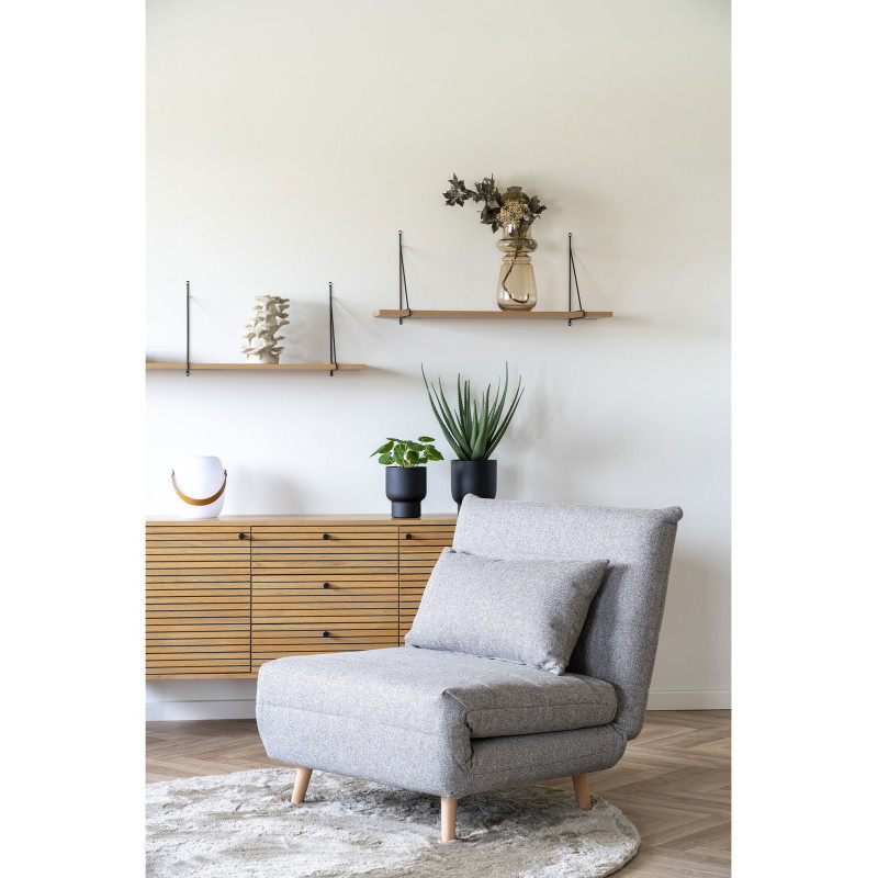 Vase design Rond Hauteur 31 cm Verre Marron fumé Ringe - 5