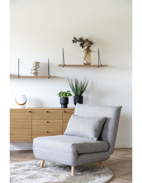 Vase design Rond Hauteur 31 cm Verre Marron fumé Ringe - 5