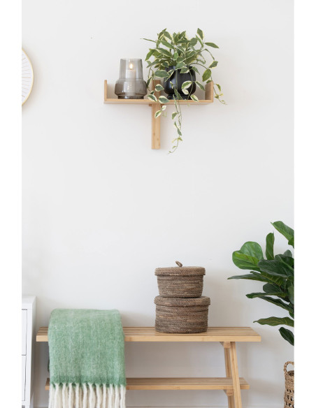 Vase moderne Rond Hauteur 19 cm Verre Gris fumé Odder - 2