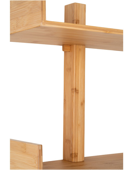 Étagère murale moderne 3 niveaux Bambou Naturel Villa - 6