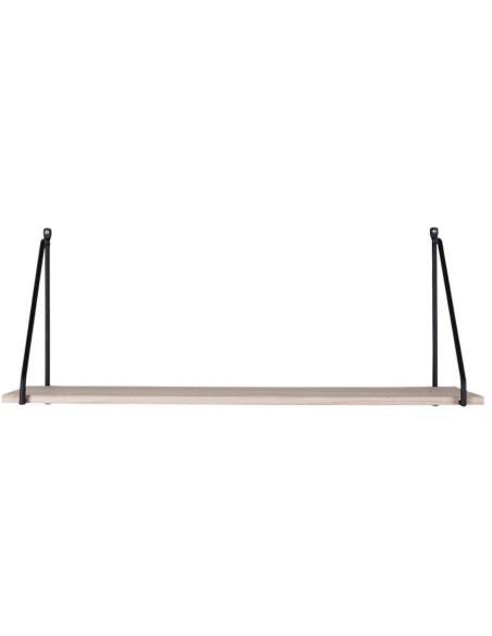 Étagère murale suspendue Bois Naturel Métal Noir Arnhem - 3