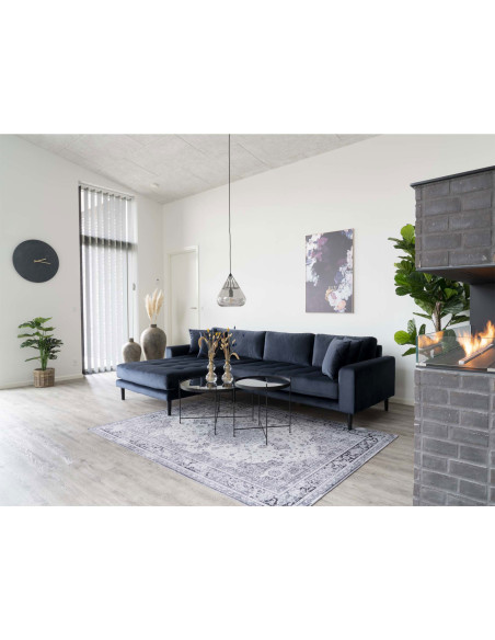 Table d'appoint moderne Ronde Métal Noir Verre Venezia - 9