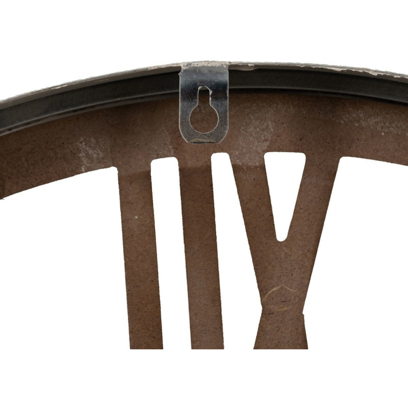 Horloge murale moderne Ronde 57 cm en Bois MDF Métal Naturel Escalona - 7